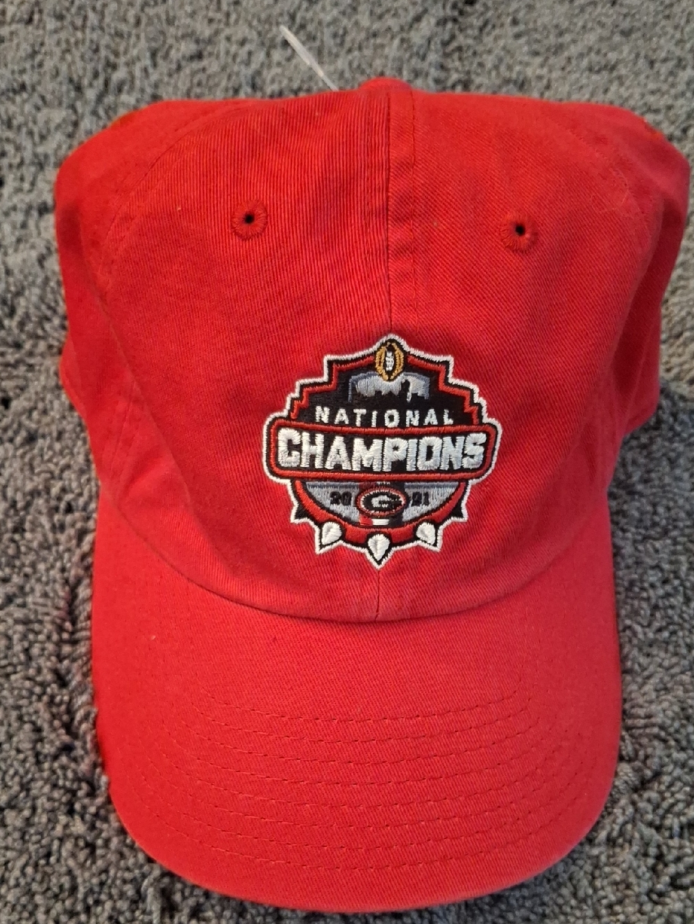 47 Brand Georgia Bulldogs 2021 Red National Champions Baseball Cap